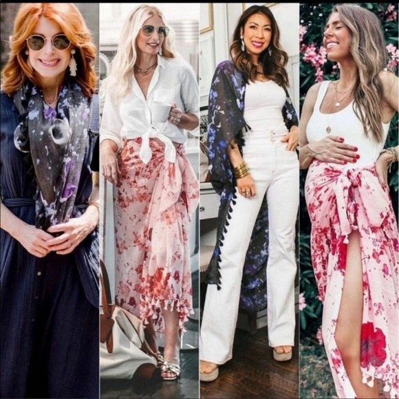 Peter Som Dream Floral Sarong NWOT - Picture 3 of 7